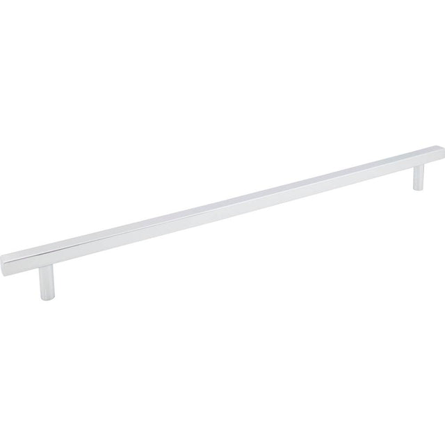Jeffrey Alexander - 18'' Center-to-Center Polished Chrome Square Dominique Appliance Handle - Polished Chrome