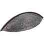 Jeffrey Alexander - 96 mm Center-to-Center Distressed Antique Silver Bordeaux Cabinet Cup Pull - Distressed Antique Silver