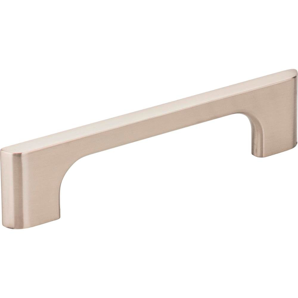 Jeffrey Alexander - 96 mm Center-to-Center Satin Nickel Asymmetrical Leyton Cabinet Pull - Satin Nickel