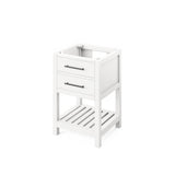 24'' Grey Wavecrest Vanity, White Carrara Marble Vanity Top, undermount rectangle bowl