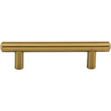 96 mm Center-to-Center Satin Bronze Key West Cabinet Bar Pull