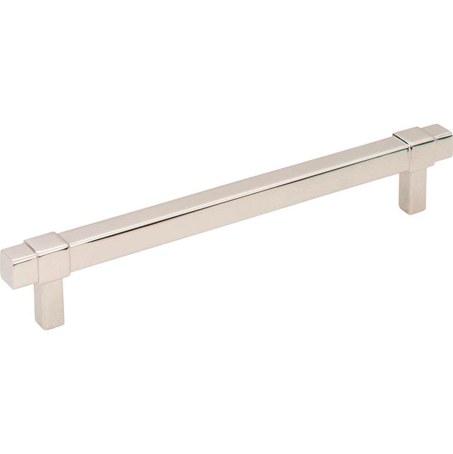 Jeffrey Alexander - 160 mm Center-to-Center Polished Nickel Square Zane Cabinet Pull - Polished Nickel