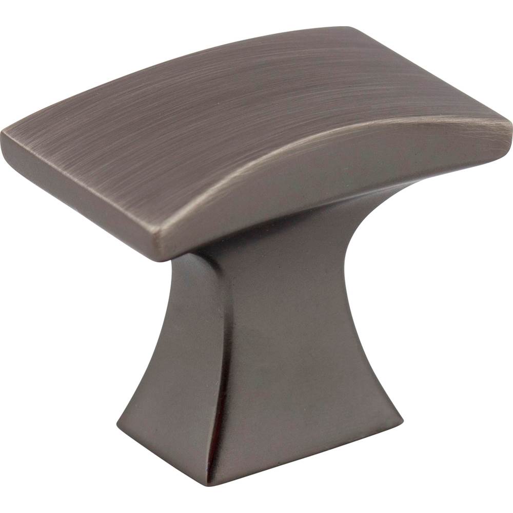 Jeffrey Alexander - 1-1/4'' Overall Length Brushed Pewter Flared Philip Cabinet Knob - Brushed Pewter