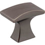 Jeffrey Alexander - 1-1/4'' Overall Length Brushed Pewter Flared Philip Cabinet Knob - Brushed Pewter
