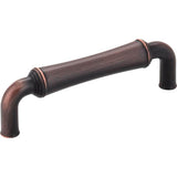 Jeffrey Alexander - 96 mm Center-to-Center Brushed Oil Rubbed Bronze Barrel Bremen 2 Cabinet Pull - Brushed Oil Rubbed Bronze
