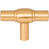 2'' Brushed Gold Hayworth Cabinet ''T'' Knob