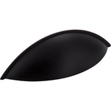 Jeffrey Alexander - 96 mm Center-to-Center Matte Black Bordeaux Cabinet Cup Pull - Matte Black