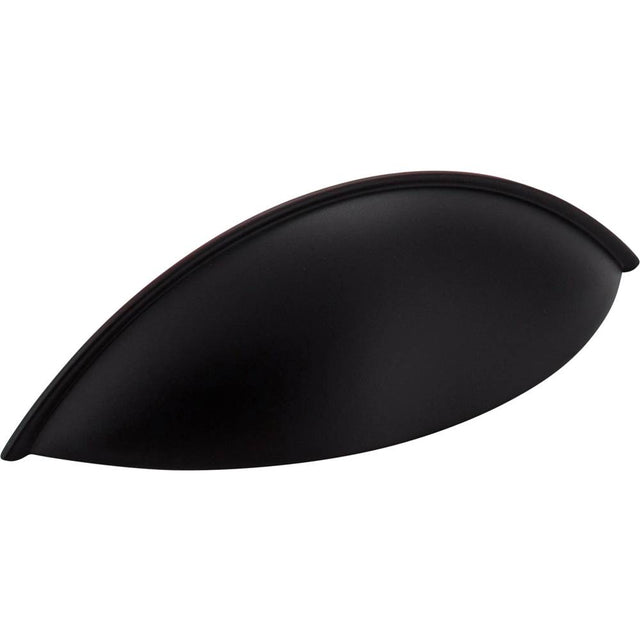 Jeffrey Alexander - 96 mm Center-to-Center Matte Black Bordeaux Cabinet Cup Pull - Matte Black