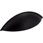 Jeffrey Alexander - 96 mm Center-to-Center Matte Black Bordeaux Cabinet Cup Pull - Matte Black