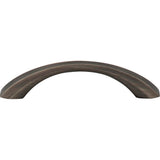 96 mm Center-to-Center Brushed Pewter Wheeler Cabinet Pull