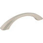 Jeffrey Alexander - 96 mm Center-to-Center Satin Nickel Wheeler Cabinet Pull - Satin Nickel