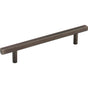 Jeffrey Alexander - 128 mm Center-to-Center Brushed Pewter Square Dominique Cabinet Bar Pull - Brushed Pewter