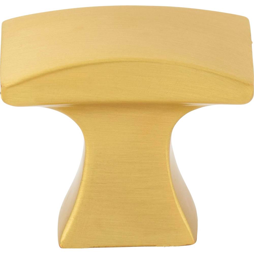 1-1/4'' Overall Length Brushed Gold Flared Philip Cabinet Knob