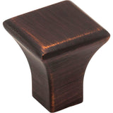 Jeffrey Alexander - 7/8'' Overall Length Brushed Oil Rubbed Bronze Square Marlo Cabinet Knob - Brushed Oil Rubbed Bronze