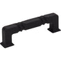 Jeffrey Alexander - 96 mm Center-to-Center Matte Black Rustic Twist Tahoe Cabinet Pull - Black