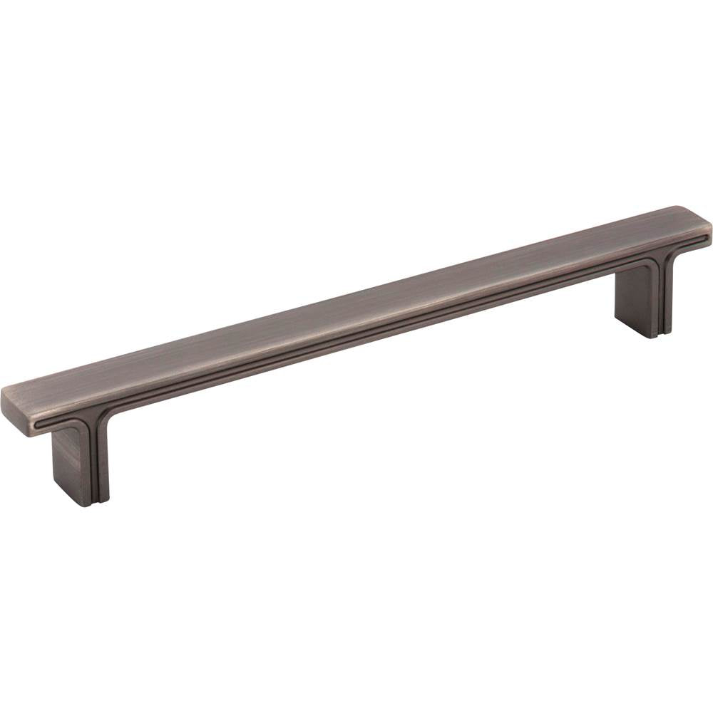 Jeffrey Alexander - 160 mm Center-to-Center Brushed Pewter Square Anwick Cabinet Pull - Brushed Pewter