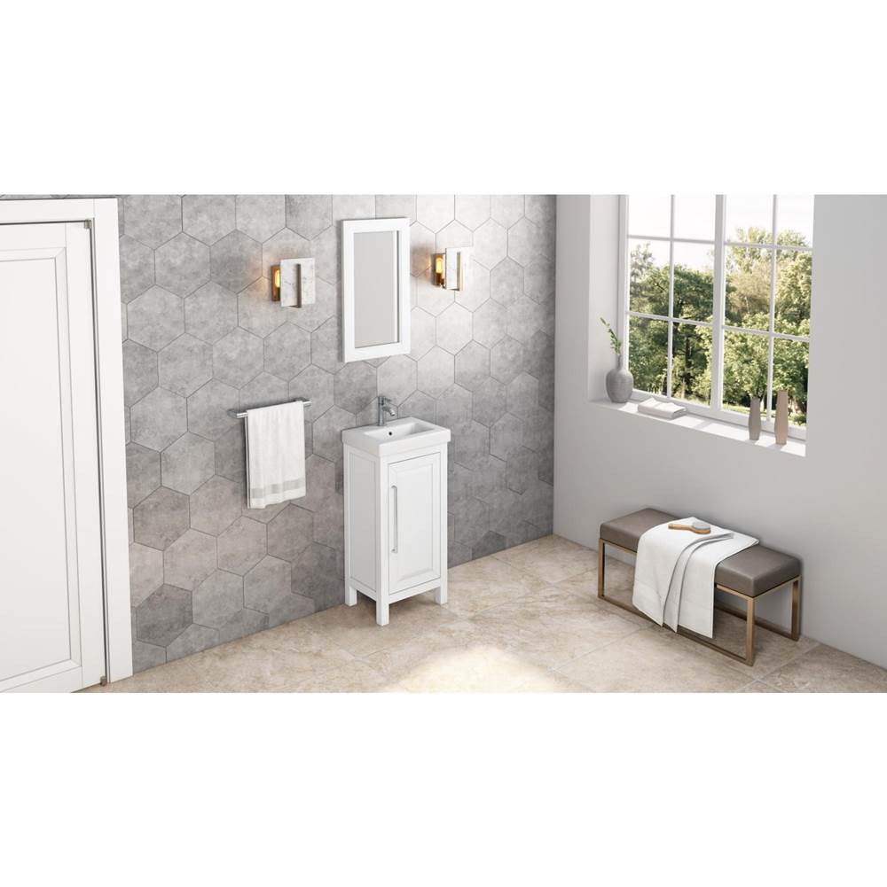 Jeffrey Alexander - 16 W x 1'' D x 28'' H Blue Cade mirror - Hale Blue