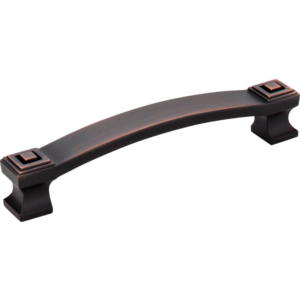 Jeffrey Alexander - 128 mm Center-to-Center Brushed Oil Rubbed Bronze Square Delmar Cabinet Pull - Brushed Oil Rubbed Bronze