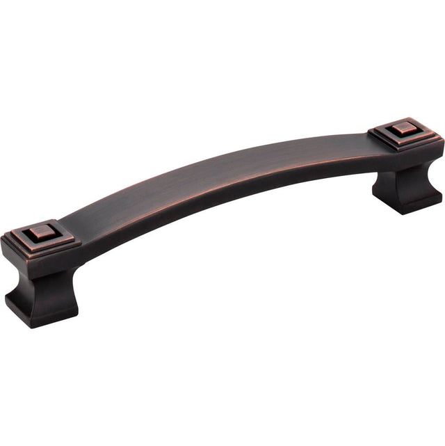 Jeffrey Alexander - 128 mm Center-to-Center Brushed Oil Rubbed Bronze Square Delmar Cabinet Pull - Brushed Oil Rubbed Bronze