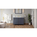 Jeffrey Alexander - 48'' Blue Steel Katara Vanity - Blue Steel