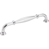 Jeffrey Alexander - 160 mm Center-to-Center Polished Chrome Tiffany Cabinet Pull - Polished Chrome
