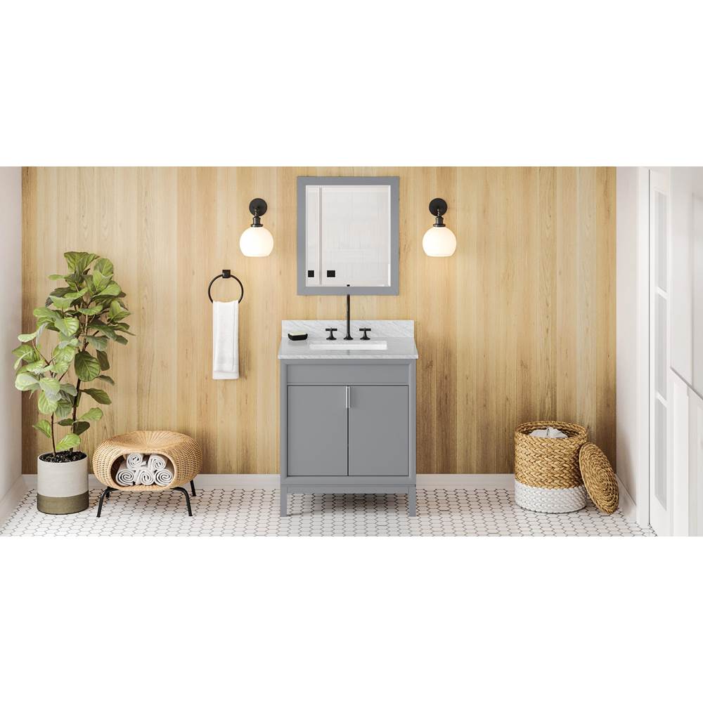 Jeffrey Alexander - 30'' Grey Theodora Vanity - Grey