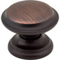 Jeffrey Alexander - 1-3/8'' Diameter Brushed Oil Rubbed Bronze Cordova Cabinet Knob - Brushed Oil Rubbed Bronze