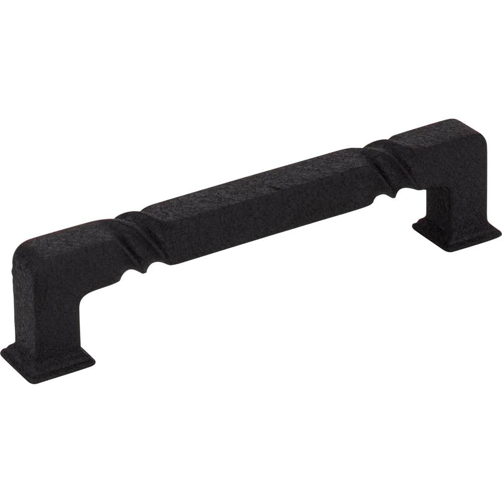 Jeffrey Alexander - 128 mm Center-to-Center Matte Black Rustic Twist Tahoe Cabinet Pull - Black