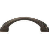 96 mm Center-to-Center Brushed Gold Arched Roman Cabinet Pull