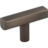Jeffrey Alexander - 2'' Brushed Pewter Dominique Cabinet ''T'' Knob - Brushed Pewter
