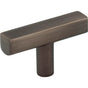 Jeffrey Alexander - 2'' Brushed Pewter Dominique Cabinet ''T'' Knob - Brushed Pewter