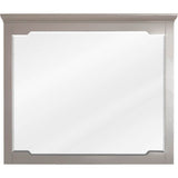 Jeffrey Alexander - 40'' W x 1-1/2'' D x 34'' H Grey Chatham mirror - Grey