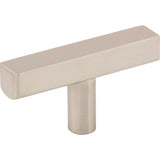 Jeffrey Alexander - 2-1/4'' Satin Nickel Dominique Cabinet ''T'' Knob - Satin Nickel