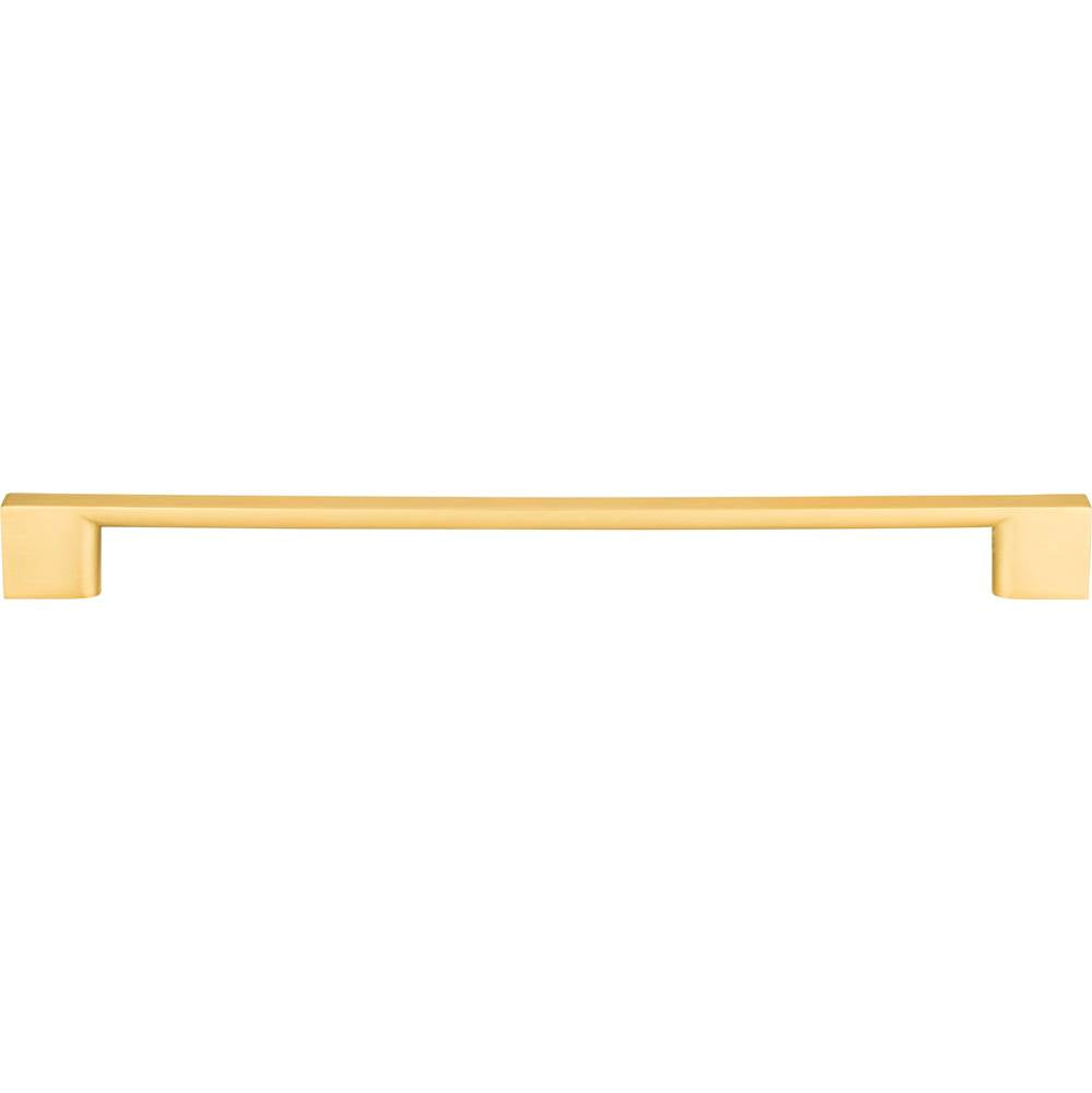 256 mm Center-to-Center Brushed Gold Square Sutton Cabinet Bar Pull