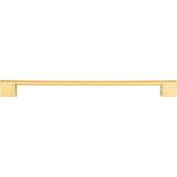 256 mm Center-to-Center Brushed Gold Square Sutton Cabinet Bar Pull