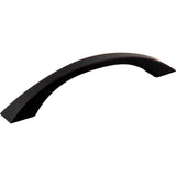 Jeffrey Alexander - 128 mm Center-to-Center Matte Black Flared Philip Cabinet Pull - Matte Black