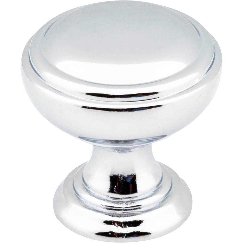 Jeffrey Alexander - 1-1/4'' Diameter Polished Chrome Tiffany Cabinet Knob - Polished Chrome
