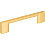 Jeffrey Alexander - 96 mm Center-to-Center Brushed Gold Square Sutton Cabinet Bar Pull - Brushed Gold