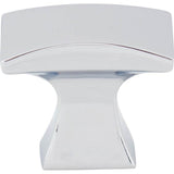 1-1/4'' Overall Length Polished Chrome Flared Philip Cabinet Knob