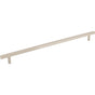 Jeffrey Alexander - 305 mm Center-to-Center Satin Nickel Square Dominique Cabinet Bar Pull - Satin Nickel