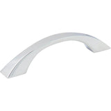 Jeffrey Alexander - 96 mm Center-to-Center Polished Chrome Flared Philip Cabinet Pull - Polished Chrome