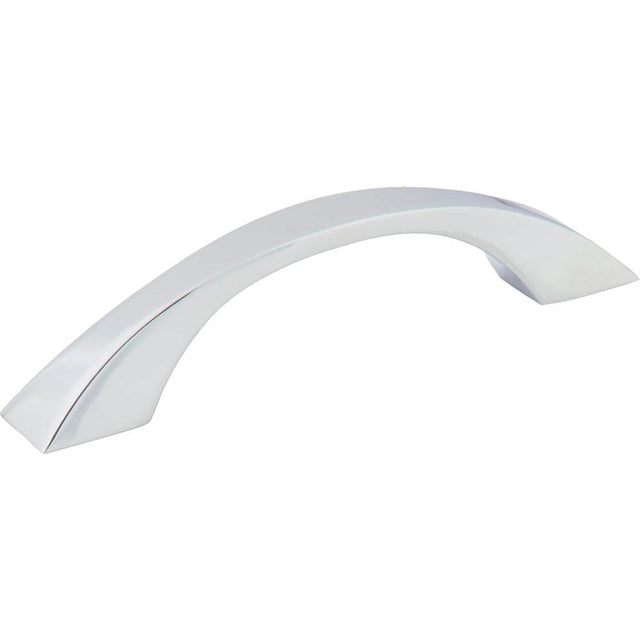 Jeffrey Alexander - 96 mm Center-to-Center Polished Chrome Flared Philip Cabinet Pull - Polished Chrome