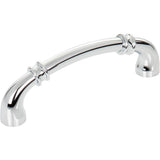 Jeffrey Alexander - 96 mm Center-to-Center Polished Chrome Marie Cabinet Pull - Polished Chrome