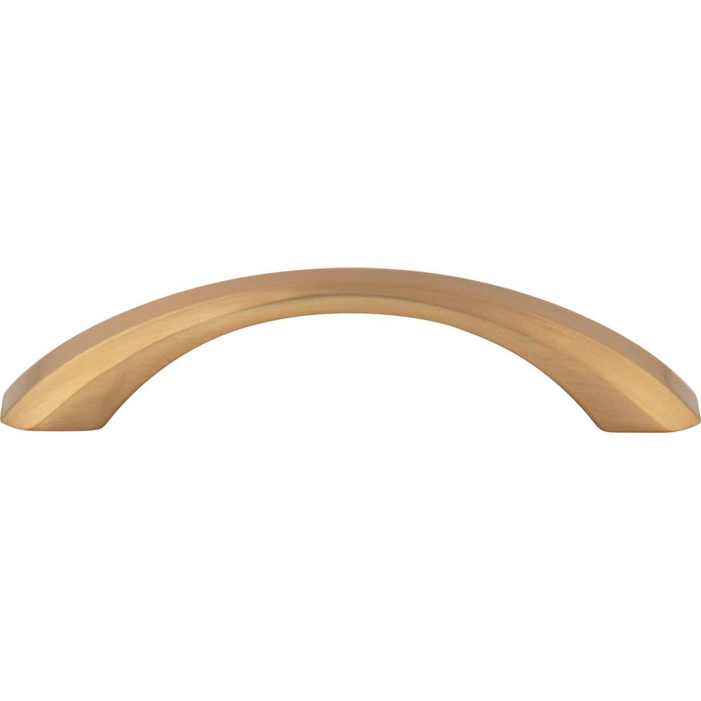 96 mm Center-to-Center Satin Bronze Wheeler Cabinet Pull