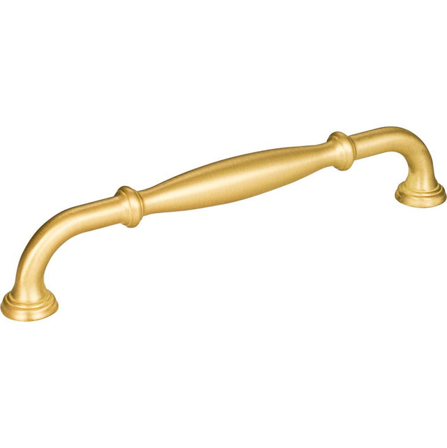 Jeffrey Alexander - 160 mm Center-to-Center Brushed Gold Tiffany Cabinet Pull - Brushed Gold