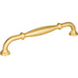 Jeffrey Alexander - 160 mm Center-to-Center Brushed Gold Tiffany Cabinet Pull - Brushed Gold