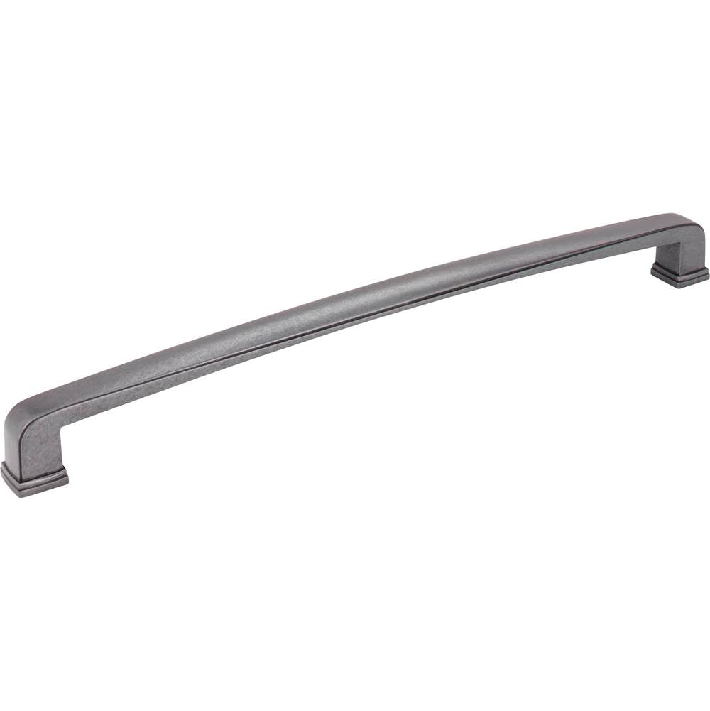 Jeffrey Alexander - 12'' Center-to-Center Gun Metal Square Milan 1 Appliance Handle - Gun Metal