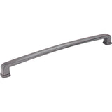 Jeffrey Alexander - 12'' Center-to-Center Gun Metal Square Milan 1 Appliance Handle - Gun Metal
