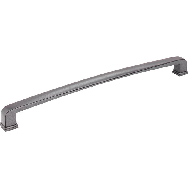 Jeffrey Alexander - 12'' Center-to-Center Gun Metal Square Milan 1 Appliance Handle - Gun Metal