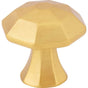 Jeffrey Alexander - 1-1/4'' Overall Length Brushed Gold Octagonal Wheeler Cabinet Knob - Brushed Gold